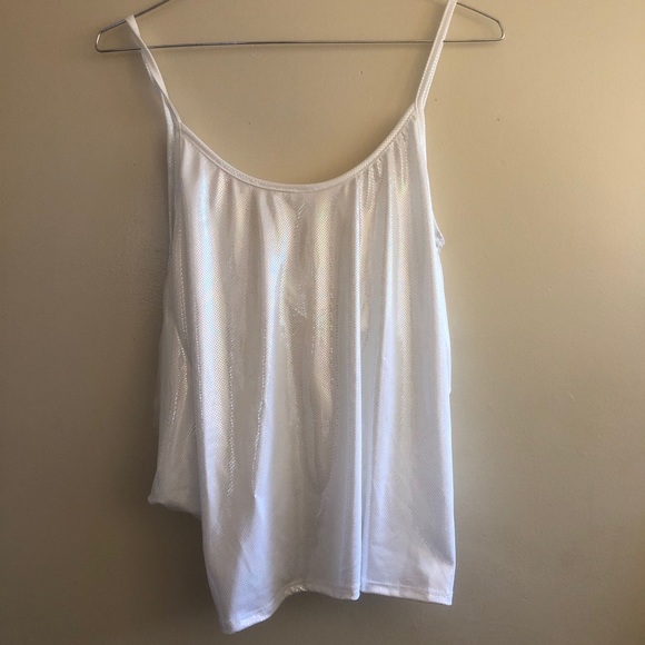 Metallic white blouse - Picture 4 of 4